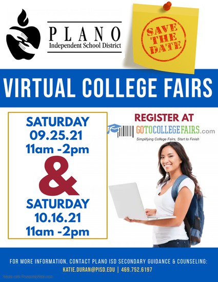 Virtual College Fair Flyer